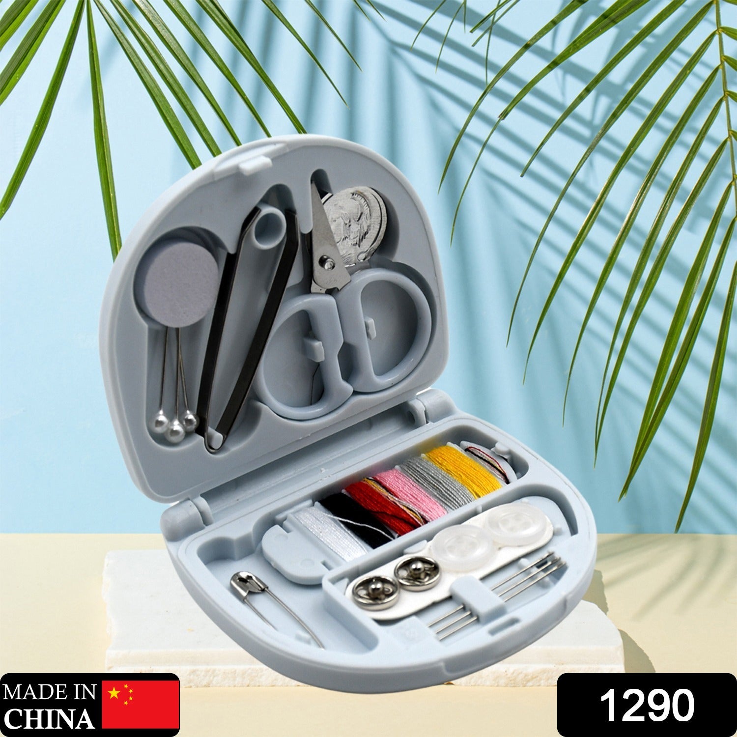 1290 Mini Travel Sewing Kit DIY Sewing Portable Sewing Tool Kits Plastic Sewing Kit Box Beginner Friendly Emergency Sewing Repair Kit with Threads Scissors Hand Sewing Needles 1290 Mini Travel Sewing Kit DIY Sewing Portable Sewing Tool Kits Plastic Sewing Kit Box Beginner Friendly Emergency Sewing Repair Kit with Threads Scissors Hand Sewing Needles